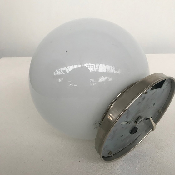 Image 1 of Ceiling Lamp Bulb Bauhaus Style Chrome/Glass