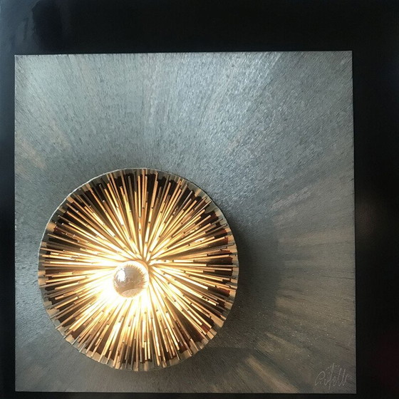 Image 1 of Vintage wall light and sculpture "Radiale" by Otello Ciulinni, 1975s
