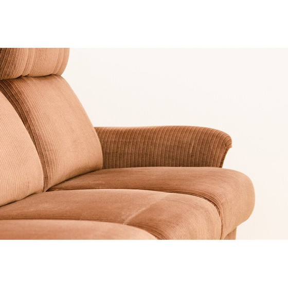 Image 1 of Vintage 3-seater sofa in plywood and fabric, Western Europe 1980