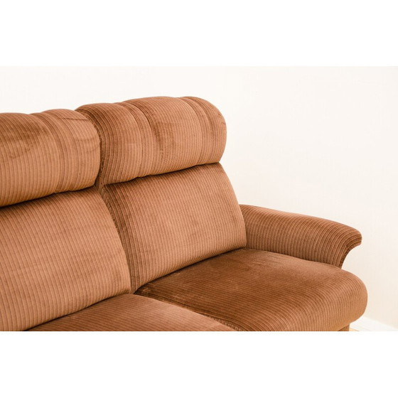 Image 1 of Vintage 3-seater sofa in plywood and fabric, Western Europe 1980