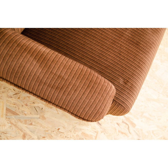 Image 1 of Vintage 3-seater sofa in plywood and fabric, Western Europe 1980
