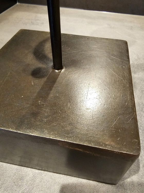 Image 1 of Brutalist Candlestick, Wrought Iron