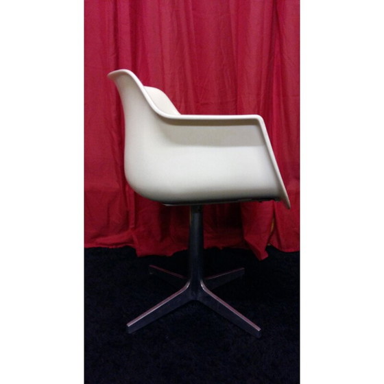 Image 1 of Set of 4 vintage plastic and fabric armchairs by Albert Jacob for Grosfillex, 1970