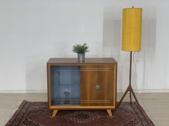 Image 1 of Mid - Century bar cabinet sideboard chest of drawers vintage