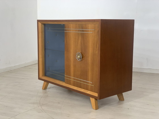 Image 1 of Mid - Century bar cabinet sideboard chest of drawers vintage