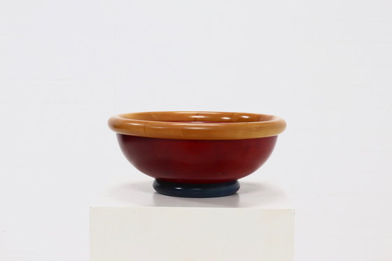 Image 1 of Postmodern Italian Wooden Bowl By Pietro Manzoni 