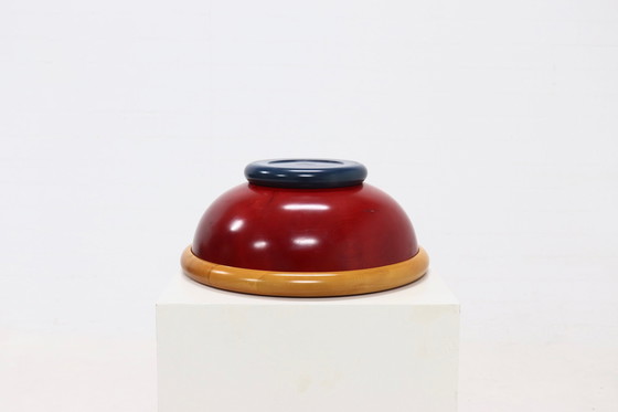 Image 1 of Postmodern Italian Wooden Bowl By Pietro Manzoni 