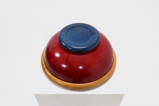 Image 1 of Postmodern Italian Wooden Bowl By Pietro Manzoni 