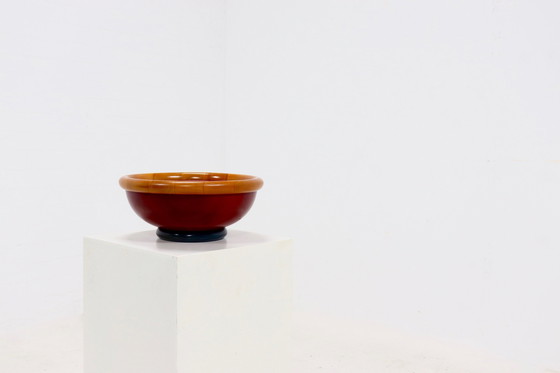 Image 1 of Postmodern Italian Wooden Bowl By Pietro Manzoni 