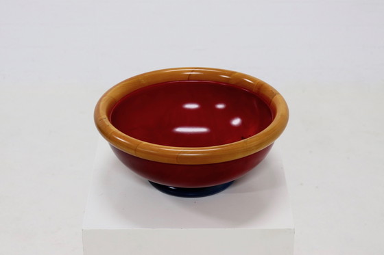 Image 1 of Postmodern Italian Wooden Bowl By Pietro Manzoni 