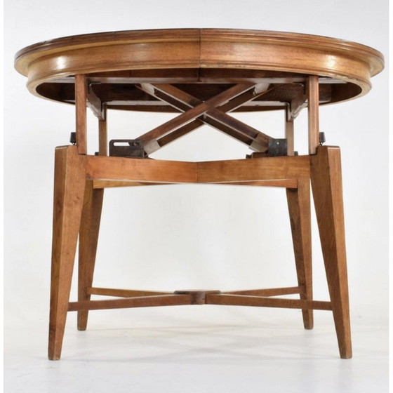 Image 1 of Vintage "raise and lower" coffee table in wood and oak, 1950