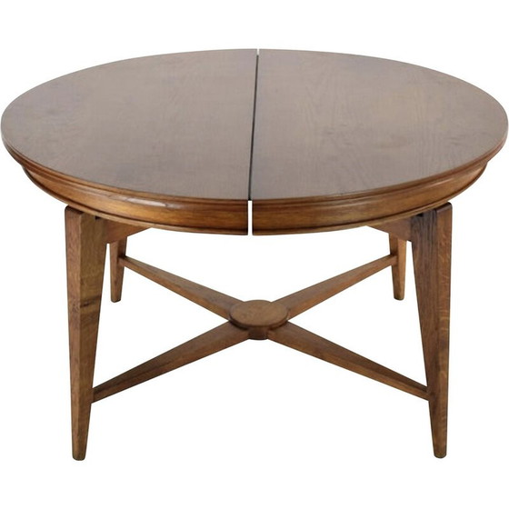 Image 1 of Vintage "raise and lower" coffee table in wood and oak, 1950