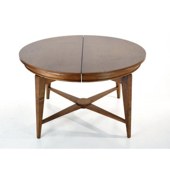 Image 1 of Vintage "raise and lower" coffee table in wood and oak, 1950