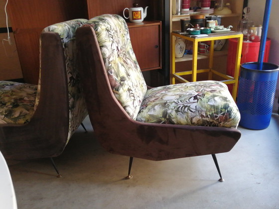 Image 1 of 2x Vintage Jungle Armchairs