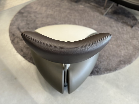 Image 1 of Sillón Leolux Pallone Senso Cuero Marrón Verde 