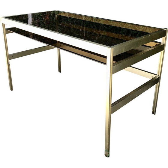 Image 1 of Vintage console desk stone