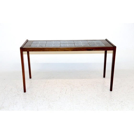 Image 1 of Tavolino da caffè vintage in ceramica e palissandro, Danimarca 1960