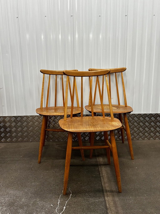 3x Tapiovaara Fanett Bar chairs