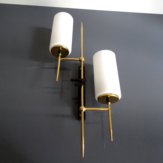 Image 1 of 2X Xxl Applique da parete vintage francesi