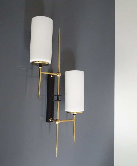 Image 1 of 2X Xxl Applique da parete vintage francesi