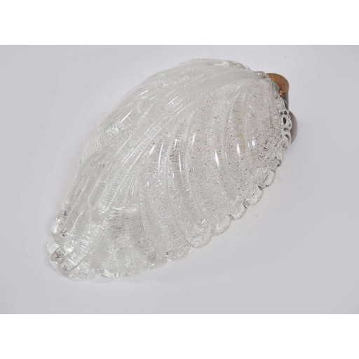 Pair of vintage Murano glass sconces by Barovier and Toso, Italy 1960