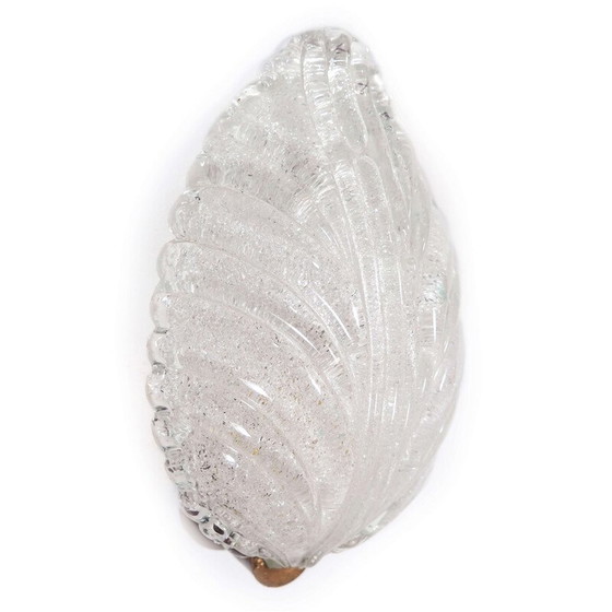 Image 1 of Pair of vintage Murano glass sconces by Barovier and Toso, Italy 1960
