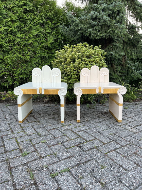 Image 1 of 2x Art Deco side tables