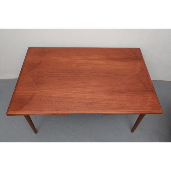 Image 1 of Vintage extendible dining table in teak, 1960s