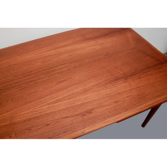 Image 1 of Vintage extendible dining table in teak, 1960s