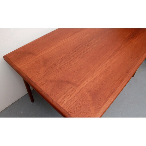 Image 1 of Vintage extendible dining table in teak, 1960s