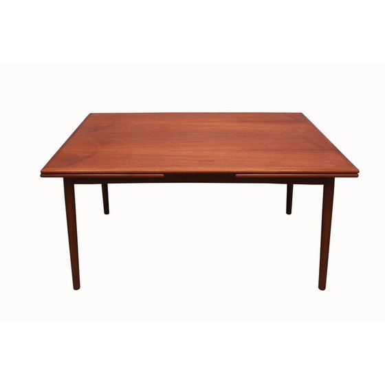 Image 1 of Vintage extendible dining table in teak, 1960s