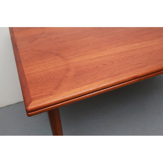 Image 1 of Vintage extendible dining table in teak, 1960s