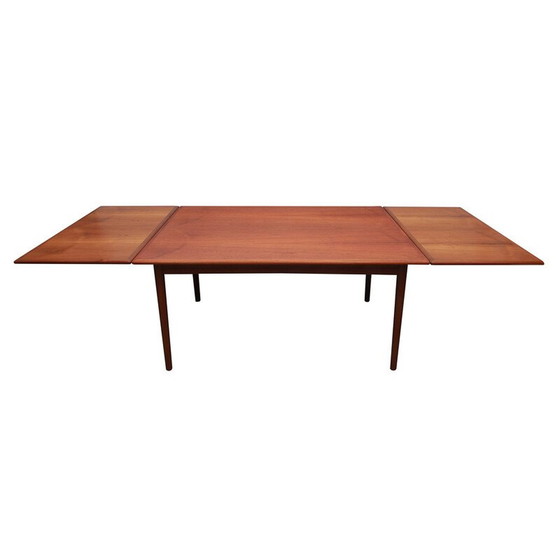 Image 1 of Vintage extendible dining table in teak, 1960s