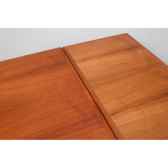 Image 1 of Vintage extendible dining table in teak, 1960s