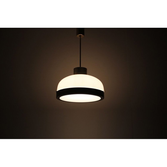 Image 1 of Lampadario in vetro di metà secolo di Kamenicky Senov, Cecoslovacchia, anni '70