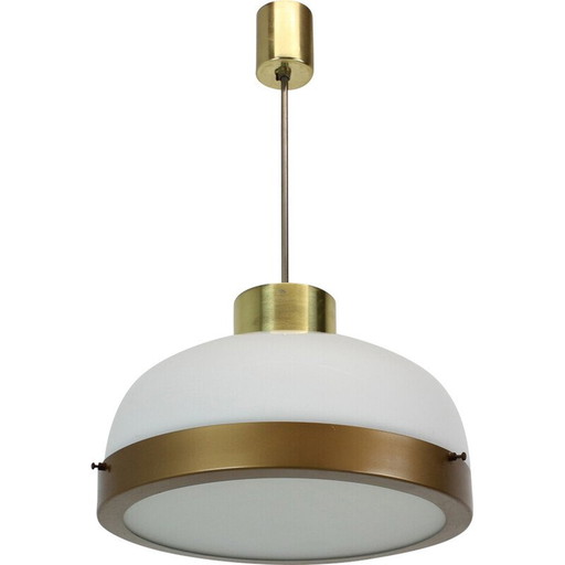 Mid-century glass chandelier by Kamenicky Senov, Czechoslovakia 1970s