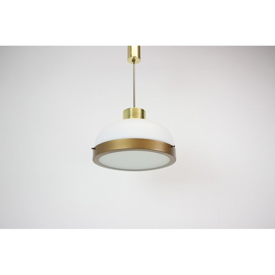 Image 1 of Lampadario in vetro di metà secolo di Kamenicky Senov, Cecoslovacchia, anni '70