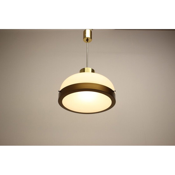 Image 1 of Lampadario in vetro di metà secolo di Kamenicky Senov, Cecoslovacchia, anni '70