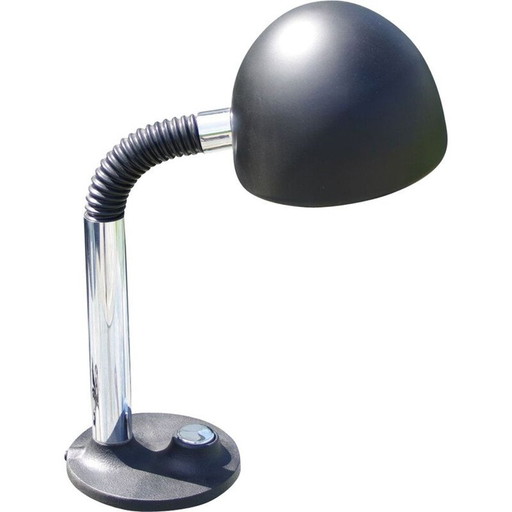 Lampada da scrivania vintage in acciaio anni '70