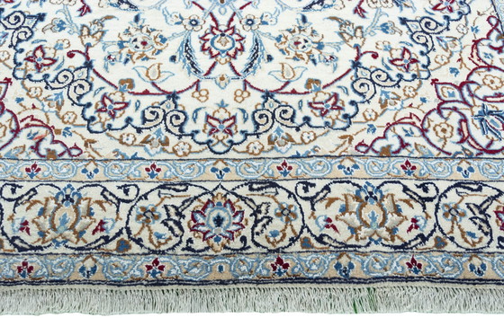 Image 1 of Hand-knotted Nain 9 La Carpet With Silk - 243 X 149 Cm