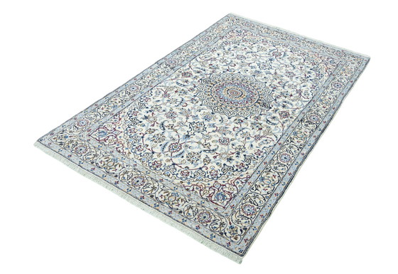 Image 1 of Hand-knotted Nain 9 La Carpet With Silk - 243 X 149 Cm