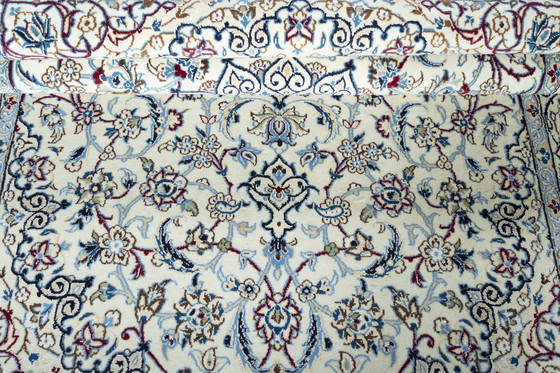 Image 1 of Hand-knotted Nain 9 La Carpet With Silk - 243 X 149 Cm