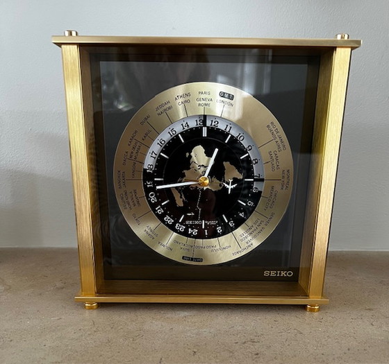 Image 1 of Seiko world time zone clock