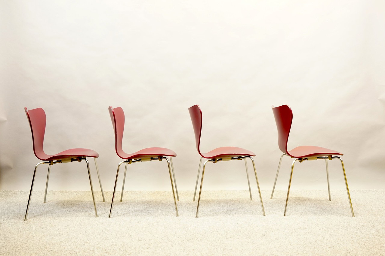 dining chairs fritz hansen vintage