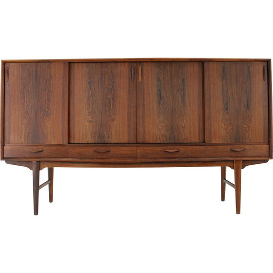 Image 1 of Vintage wooden highboard by H.P.Hansen, Denmark 1960s
