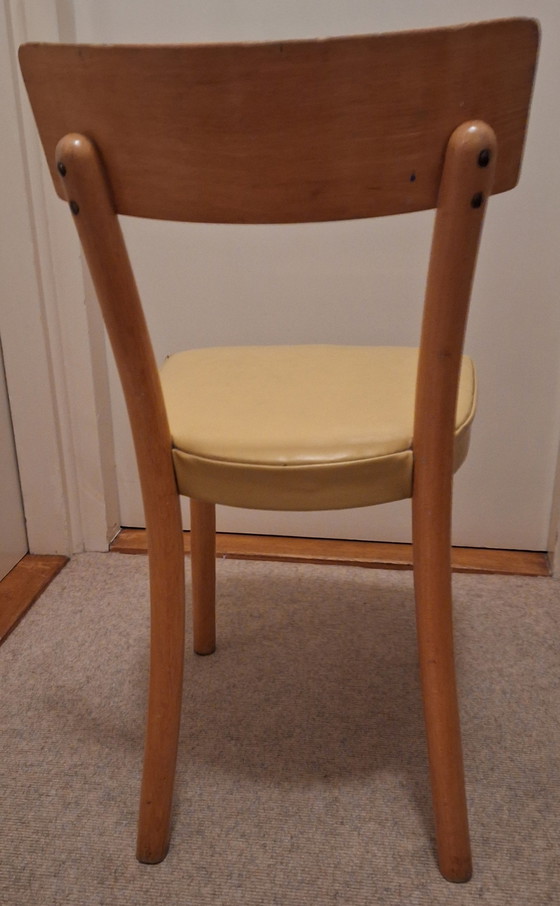 Image 1 of Kitchen Chairs Beechwood 1935 Nv Jac.Levree Wholesale Company Amsterdam, Imported From Roemenia 1930.