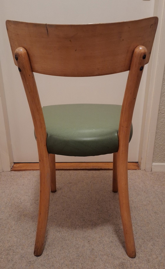 Image 1 of Kitchen Chairs Beechwood 1935 Nv Jac.Levree Wholesale Company Amsterdam, Imported From Roemenia 1930.