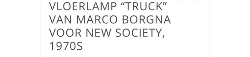 Floor Lamp Truck Marco Borgna