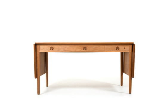 Image 1 of Fine Danish Hans J. Wegner Desk AT-305 Andreas Tuck 1950s.