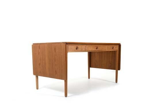 Image 1 of Fine Danish Hans J. Wegner Desk AT-305 Andreas Tuck 1950s.